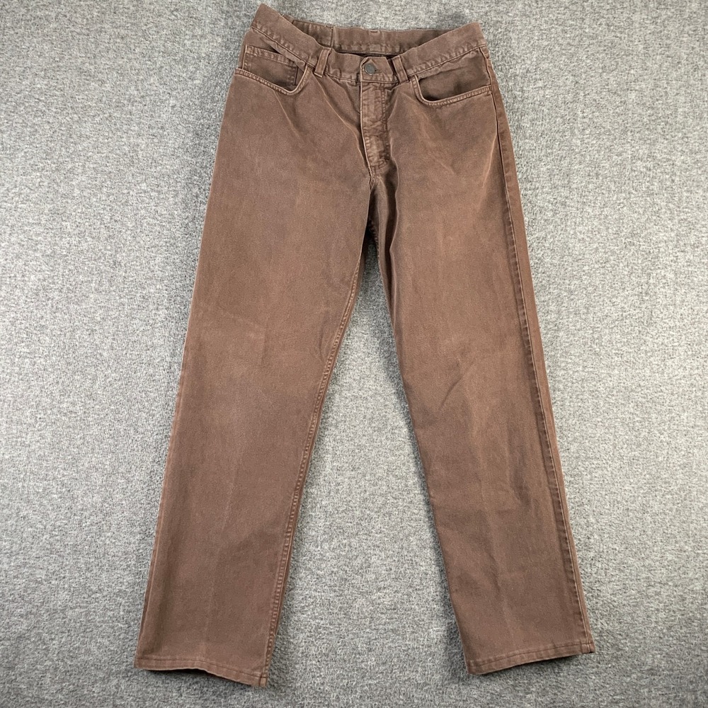 Vintage Zegna Sport Jeans Men 31x27 Brown Made In Italy